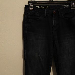 madewell / skinny ankle jeans / dark wash